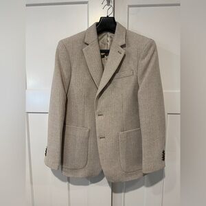 Banana Republic Light Tan Men's Herringbone Blazer